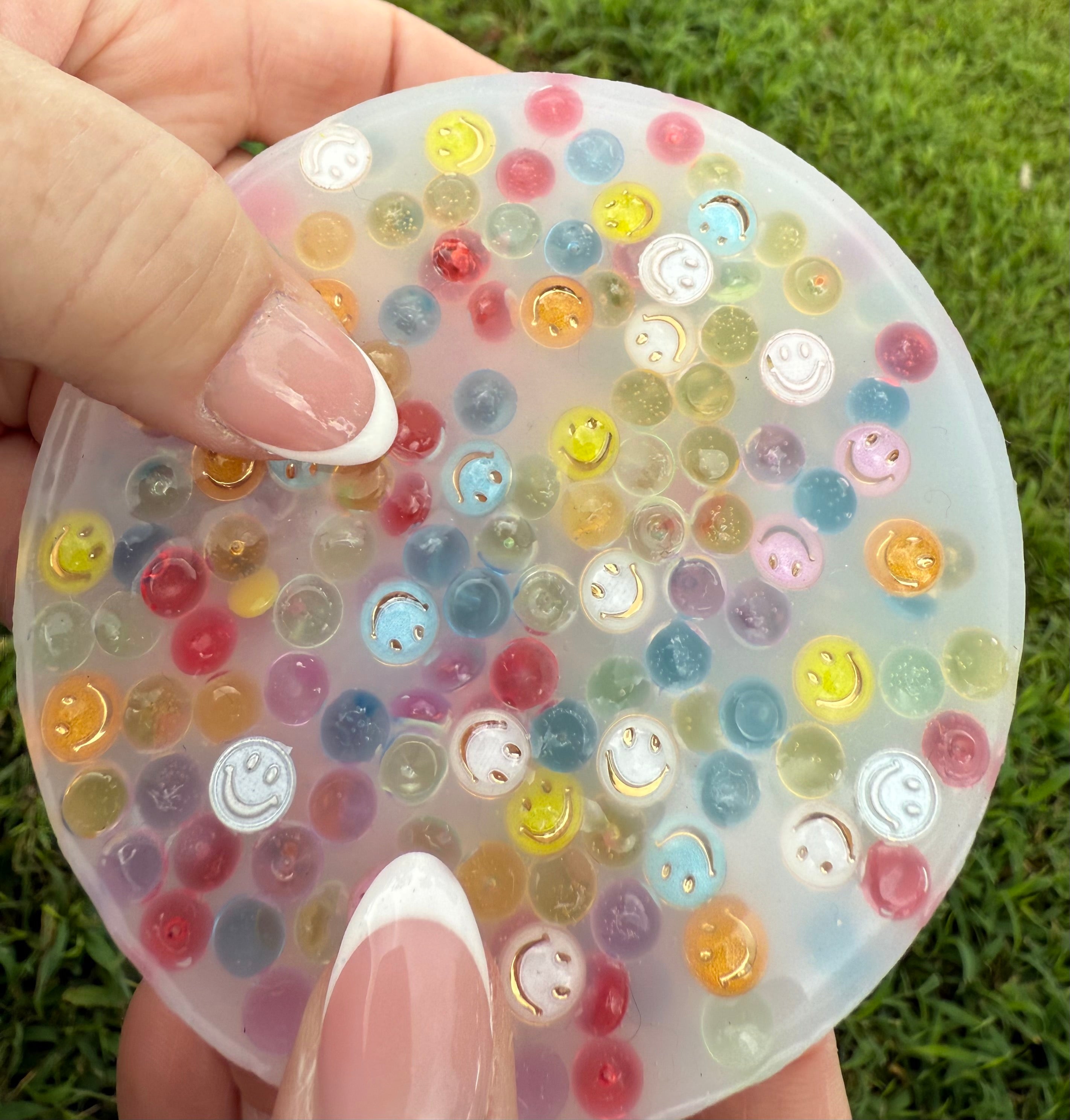Picky Pad for Anxiety Skin Picking Dermatillomania & Trichotillomania in Happy Boba Design