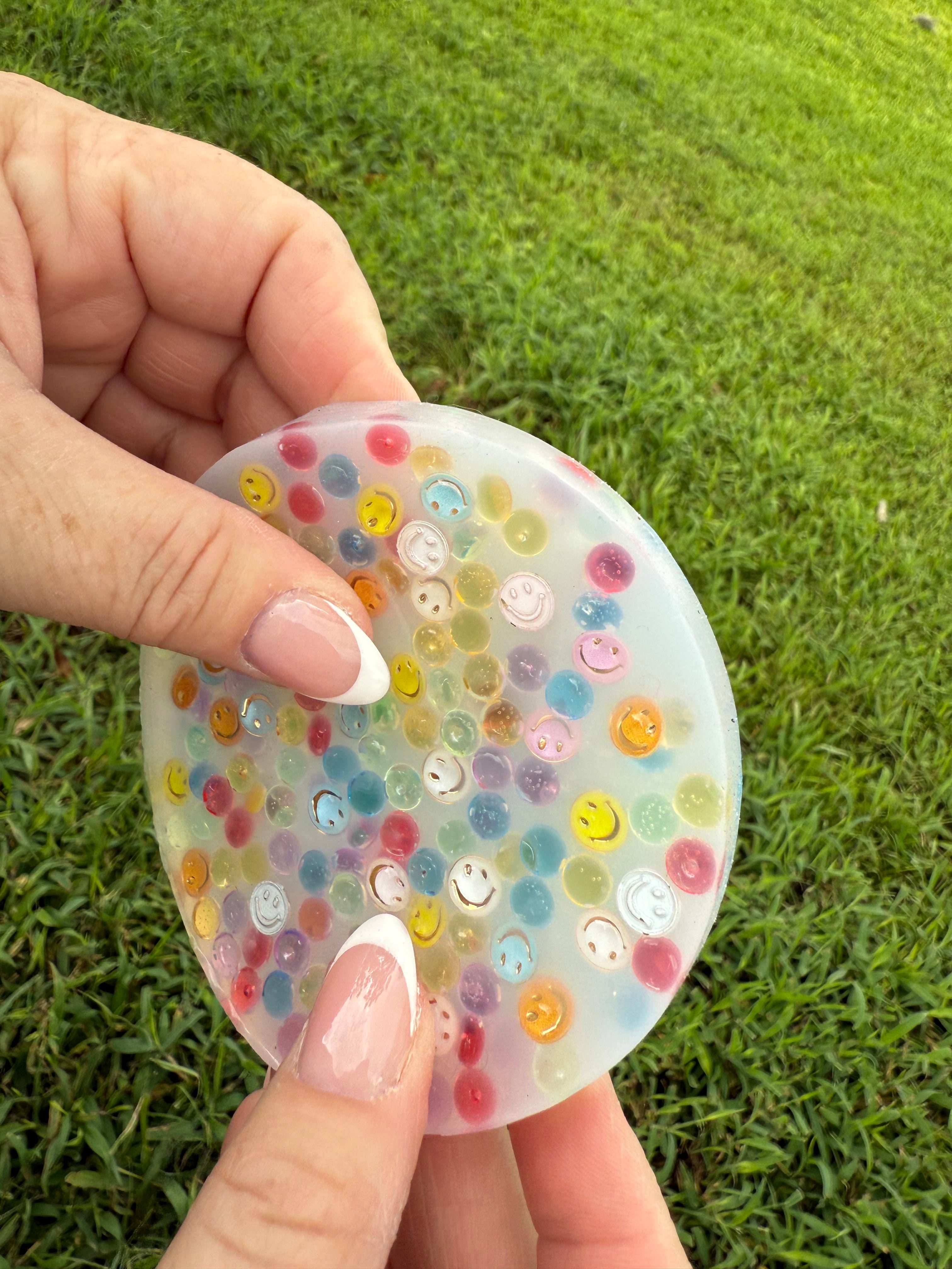 Picky Pad for Anxiety Skin Picking Dermatillomania & Trichotillomania in Happy Boba Design