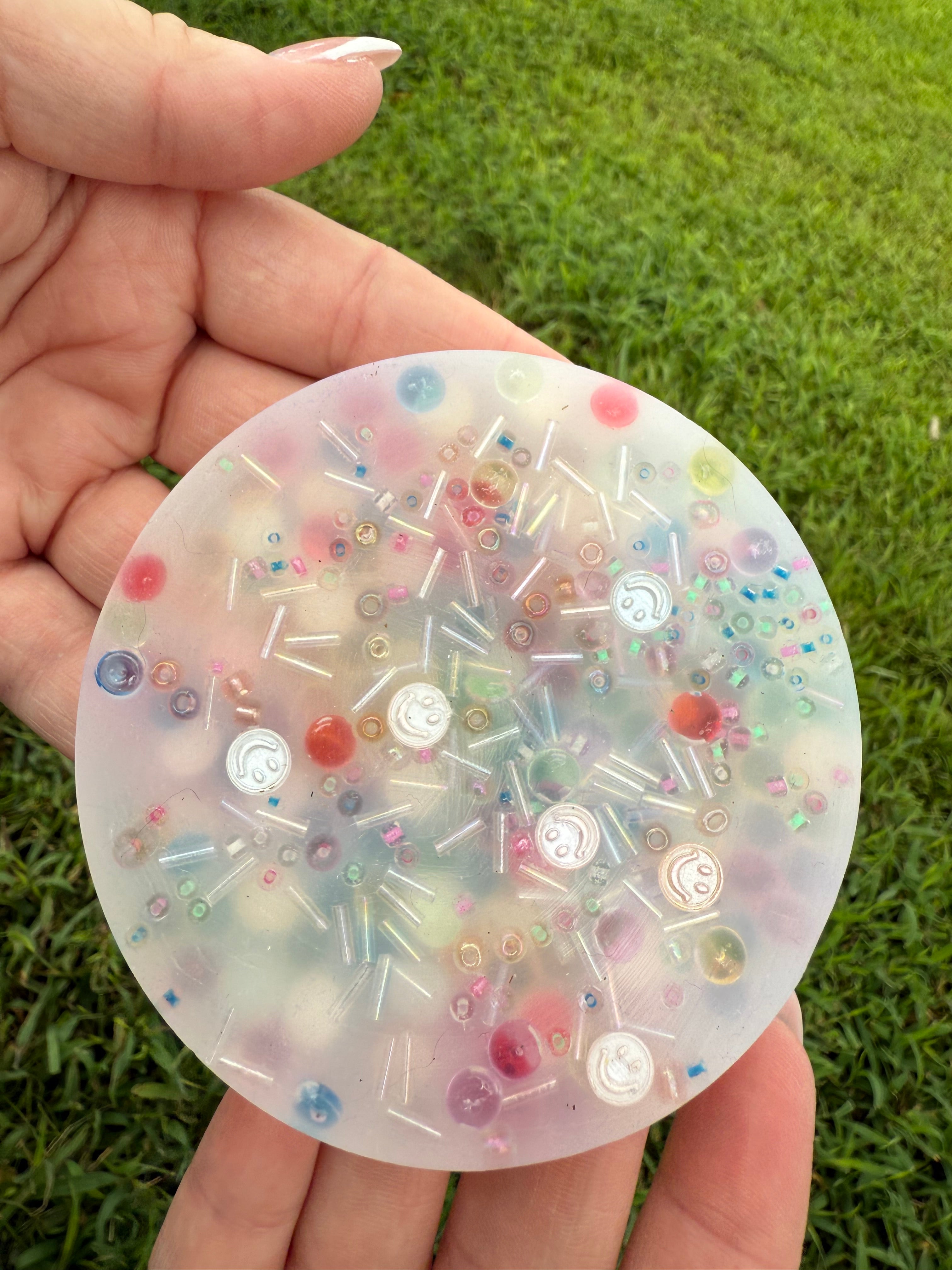Picky Pad for Anxiety Skin Picking Dermatillomania & Trichotillomania in Happy Boba Design