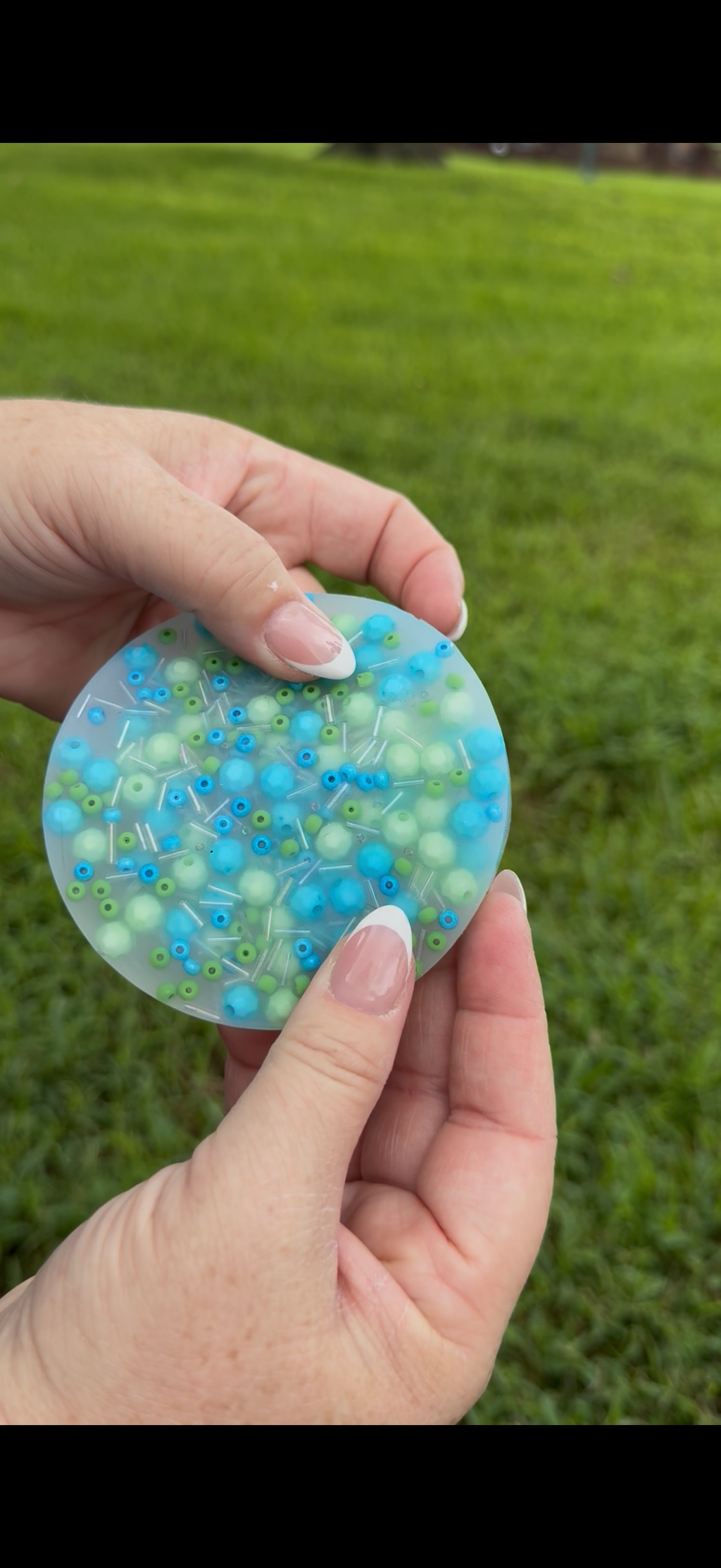 Blue Aqua Party Picky Pad for Anxiety Skin Picking Dermatillomania & Trichotillomania